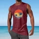 thumbnail image 4 of Hombres Casual Moda Impresión Suéter Cuello Redondo Deportes Tanque sin Mangas para Al Aire Libre Casual Diario, 4 of 5