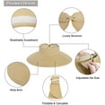 thumbnail image 5 of Sun Visor for Women - Wide Brim Roll-up Straw Hat Women Beach Visor Hats for Women UV Protection Foldable Sun Hat Women Beach Hat, 5 of 8