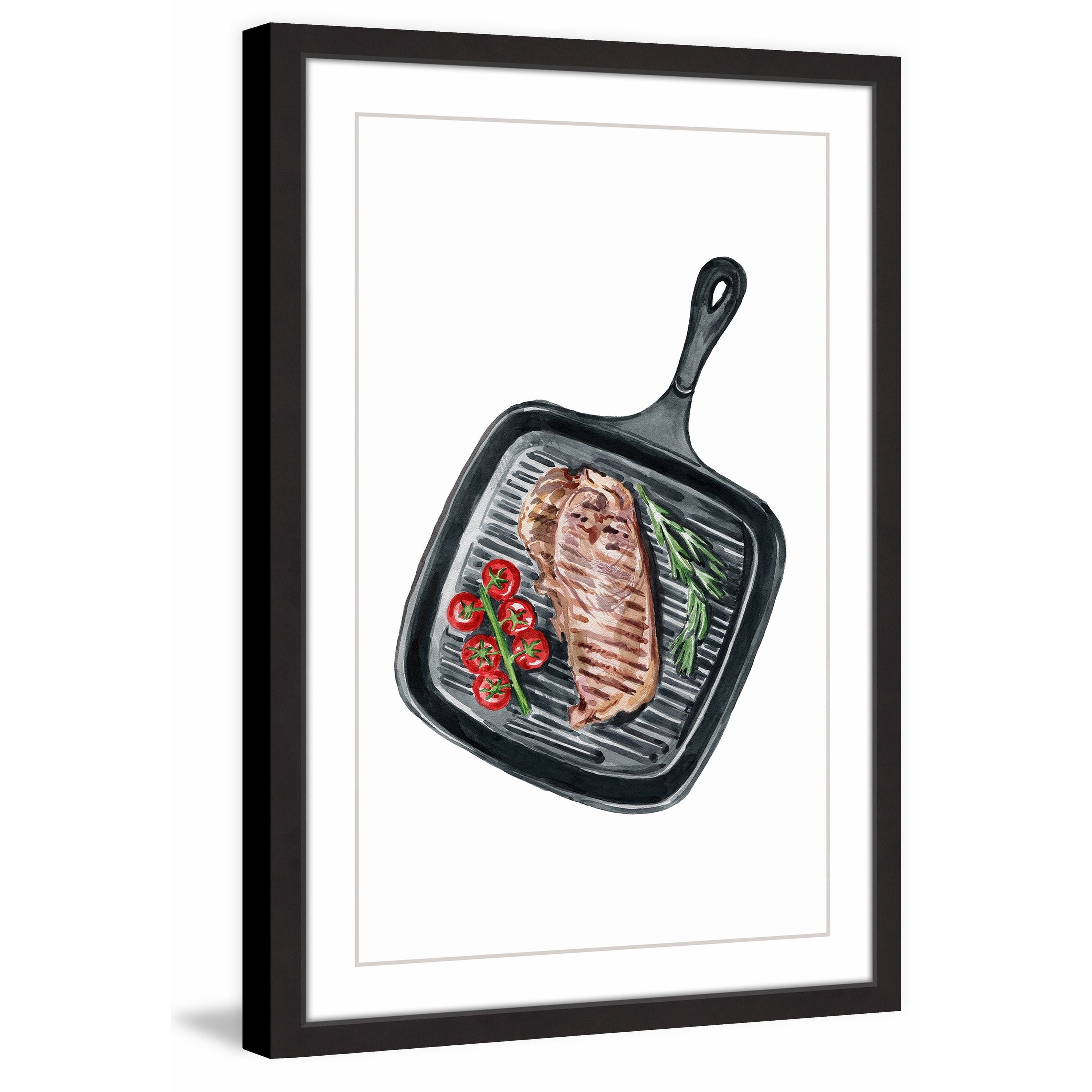 "On the Skillet" Framed Painting Print
