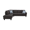 thumbnail image 4 of Star Home Living Marseille Linen Fabric Sectional Sofa Set in Dark Brown, 4 of 9