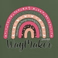 thumbnail image 2 of Waymaker Rainbow Inspirational/Christian Men's Graphic T-Shirt, Military Green, 4X-Large, 2 of 5