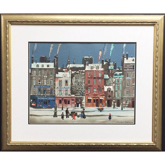 Michel Delacroix "CHAUDS LES MARRON" Newly Custom Framed Lithograph Generic