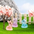 thumbnail image 6 of Glow in The Dark Bunny Figurines - 70 Pcs, Mini Resin Animals for Aquarium & Fairy Garden Decor, Gifts(DSF), 6 of 7