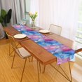 thumbnail image 2 of Yayeee Table Runner 70 inches Long for Home Kitchen Rectangle Dining Table Holiday Party Decoration, Watercolor Blue Marble Pattern, 2 of 7