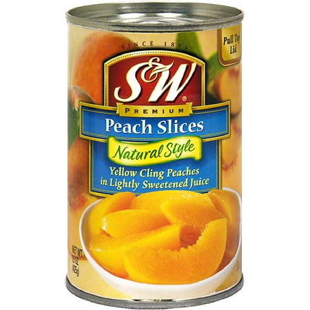 S&W Sliced Peaches, 15 oz (Pack of 12)