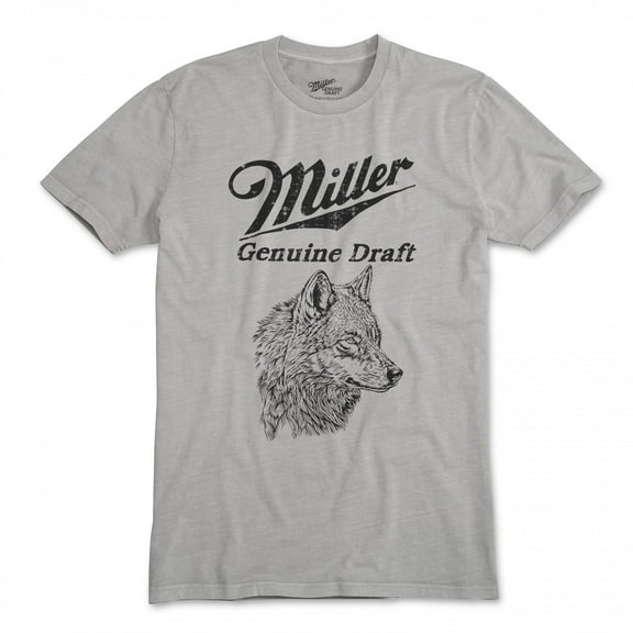 Miller Genuine Draft Wolf Grey T-Shirt-Medium