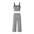 thumbnail image 6 of SJLDQY Women's Pajamas Sets Striped Print Tank Tops and Pants Pj Sets for Womens 2 Piece Set Comfy Lightweight Sleepwear, 6 of 6