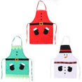 thumbnail image 5 of Christmas Apron Santa- for Merry Christmas Cooking Family- Party-, C Green, 5 of 5