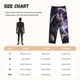 thumbnail image 2 of Salouo Purple Moon Cat Print Women's Pajama Pants Casual Loose Sweatpants PJs Flowy Pants Drawstring Palazzo for Women Wide Leg Pants Lounge Pajama -Small, 2 of 8