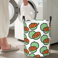 thumbnail image 4 of Large Laundry Basket with Handles - Cute Cantaloupe Green Kids Baby Dirty Clothes Laundry Hamper for Bedroom Aesthetic, 4 of 5