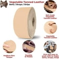 thumbnail image 3 of ELW Belt Blanks Strips/Straps 8/9 oz. 3.2-3.6mm Thickness Size 3-3/4"x72" Full Grain Import Natural Cowhide Vegetable Tanned Leather for Tooling, Engraving, Embossing, Molding, & Dyeing, 3 of 8