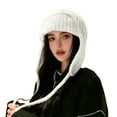 thumbnail image 4 of Winter Hats for Women Fall Fashion Must Have Trapper Hat Casual Cozy Ear Muffs Women's Hats & Caps White, 4 of 8