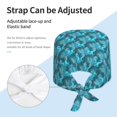 thumbnail image 4 of Kdxio Seahorse Pattern Turban Hat for Women Men Comfortable Adjustable Cleaning Working Cap with Sweatband, 4 of 8