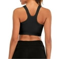 thumbnail image 5 of hgsbede Women Sports Bra Front Opening Closing Zipper without Steel Rring Mesh Shoulder, 5 of 6