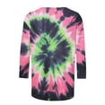 thumbnail image 5 of VgaVtl Green T Shirts for Women Graphic Long Sleeve Tops Plus Size Casual Loose Tie-Dye Print Tops, 5 of 5