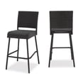 thumbnail image 3 of Jopath 29" Set of 2 Outdoor PE Rattan Armless Barstool for Garden Outdoor Patio Deck Balcony Dark Brown, 3 of 9