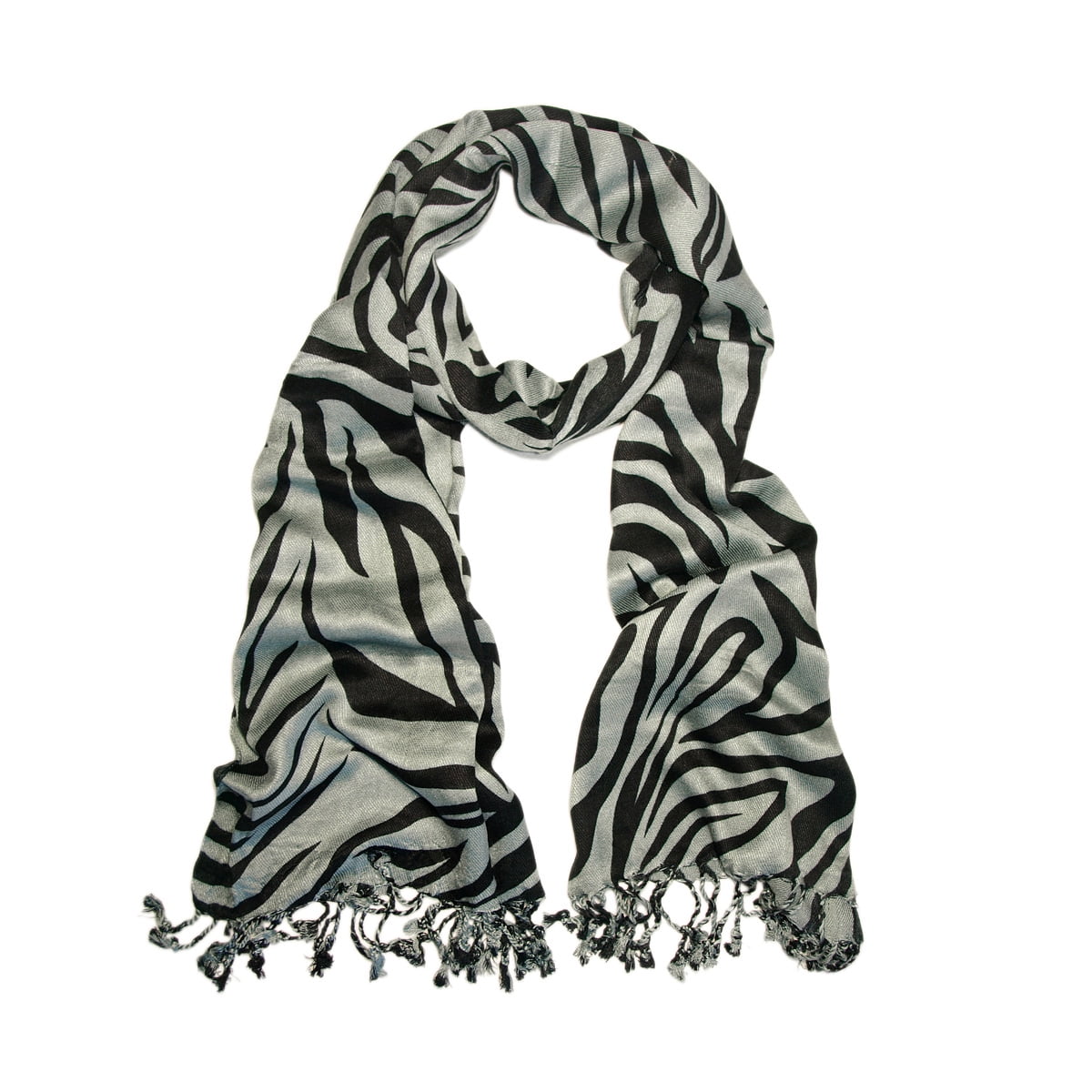 Elegant Zebra Animal Print Fringe Scarf - Diff Colors Avail - Walmart.com