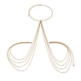 thumbnail image 1 of Sexy And Simple Multi Layer Tassel Chest Chain Bikini Necklace Exaggerated Metal Body Chain Body Chain Shot, 1 of 6
