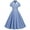 Blue + White, variant on Women's Vintage Dress Plaid Floral Cocktail Party Swing Dresses 1950s Retro Gown Wedding Formal A-line Midi Dresses XL Yellow Pocket