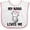 White and Pink, variant on Inktastic My Nana Loves Me Girls Girls Baby Bib