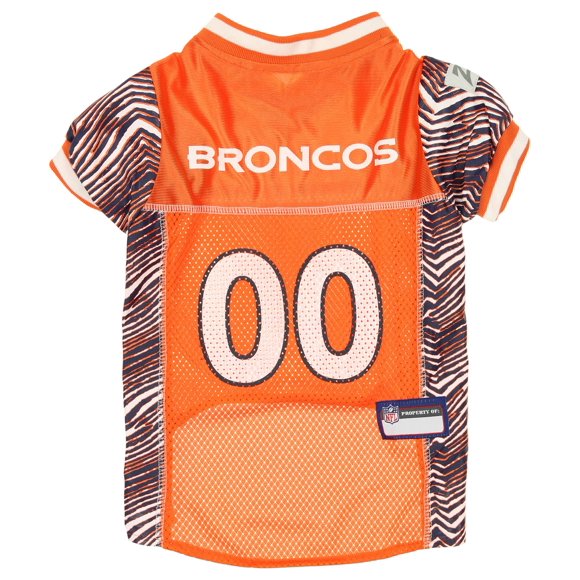 Zubaz NFL Team Pet Jersey for Dogs, Denver Broncos, Small
