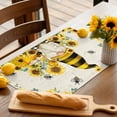 thumbnail image 3 of Placemats Set of 6, Gnome Honey Bee Place Mats Sunflower Retro Tablemats Washable Placemat Table Decoration for Kitchen Table Dinner Party Home Decor Indoor Outdoor 13x19 Inch, 3 of 9