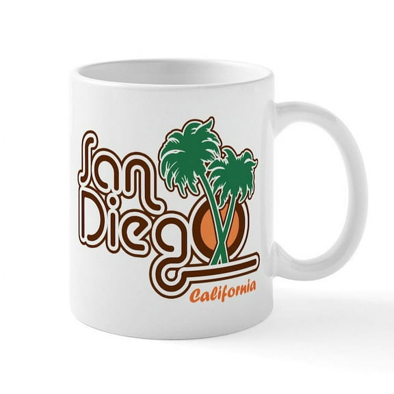 CafePress - San Diego CA Mug - 11 oz Ceramic Mug - Novelty Coffee Tea Cup