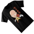 thumbnail image 4 of One-Punch Man Men's Shirt, Graphic Print Cartoon Anime Saitama T-Shirt Black – S, 4 of 5