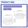 thumbnail image 2 of Round Air Vent 5" (120mm), ABS Vent Cover Louver Grille Vent for Bathroom Office Kitchen Bedroom, White, 2 of 6