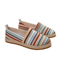 thumbnail image 6 of Willtoo Women Striped Slip-On Flats Breathable Canvas Hemp Woven Sole Casual Shoes, Lightweight Round Toe Comfort Walking Shoes, 6 of 6