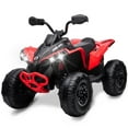 thumbnail image 2 of TROPOW Electric Ride On Cars with Remote Control,12V Kids ATV 4 Wheeler, Electric Ride On Car with 2x35W Motor, Remote Control, LED Lights, Spring Suspension, Treaded Tires, Music, USB & AUX, 2 of 7