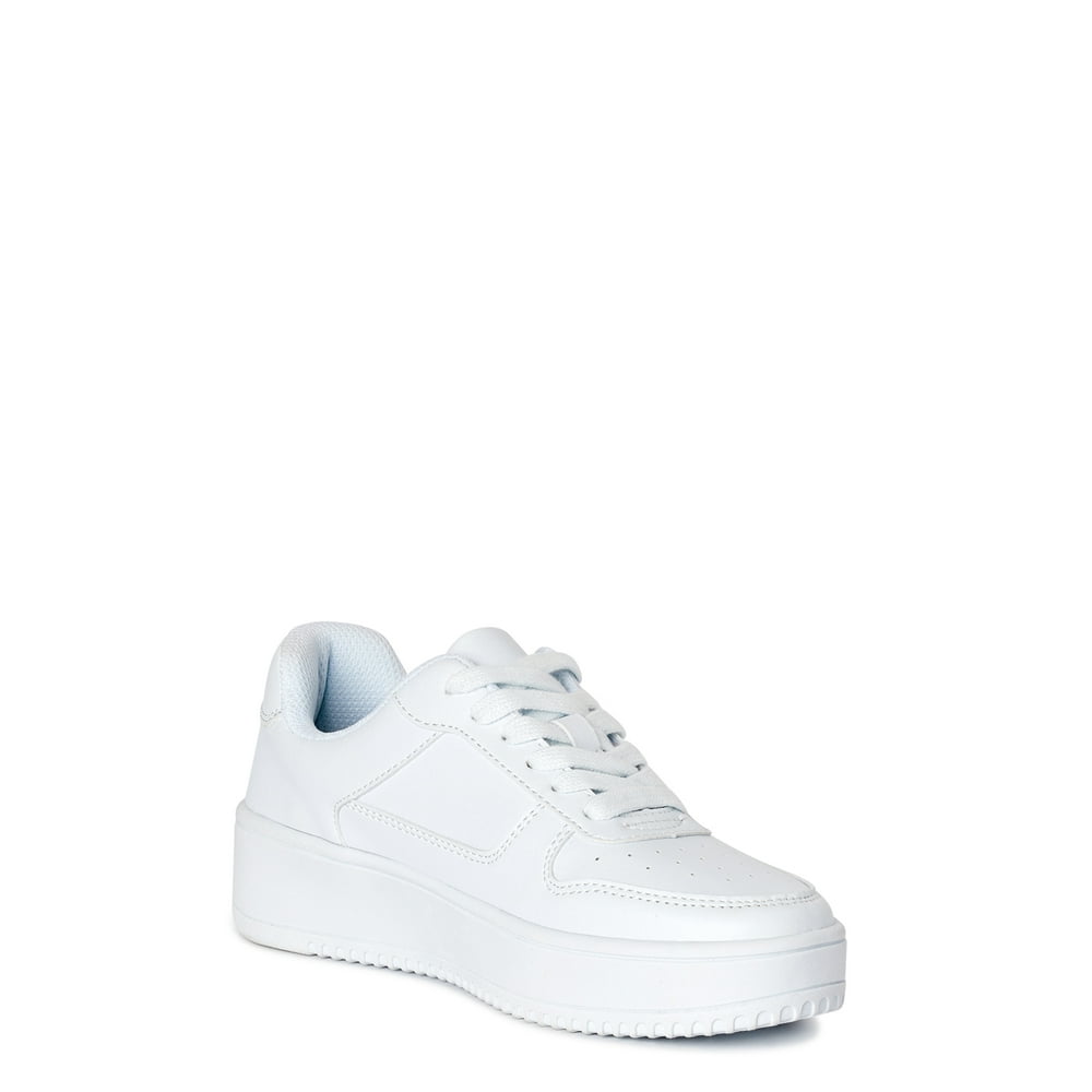 time and tru white canvas shoes