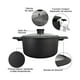 thumbnail image 4 of Batería Cocina HUDSON Aluminio Negra Antiadherente 5 piezas, 4 of 9