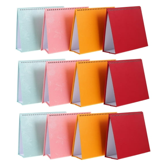 ifundom Desktop Calendar Base with Assorted Iridescent Paper for Home and Office Organization