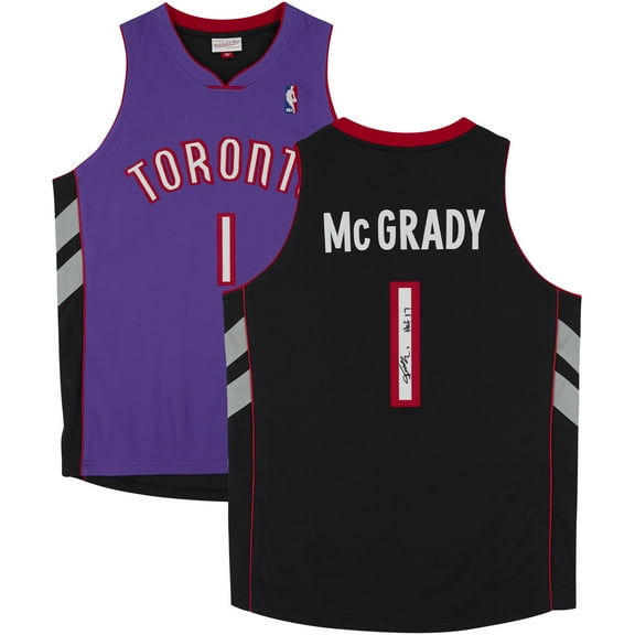 Tracy McGrady Toronto Raptors Autographed 1999 Purple Mitchell & Ness Authentic Jersey with "HOF 17" Inscription - Fanatics Authentic Certified