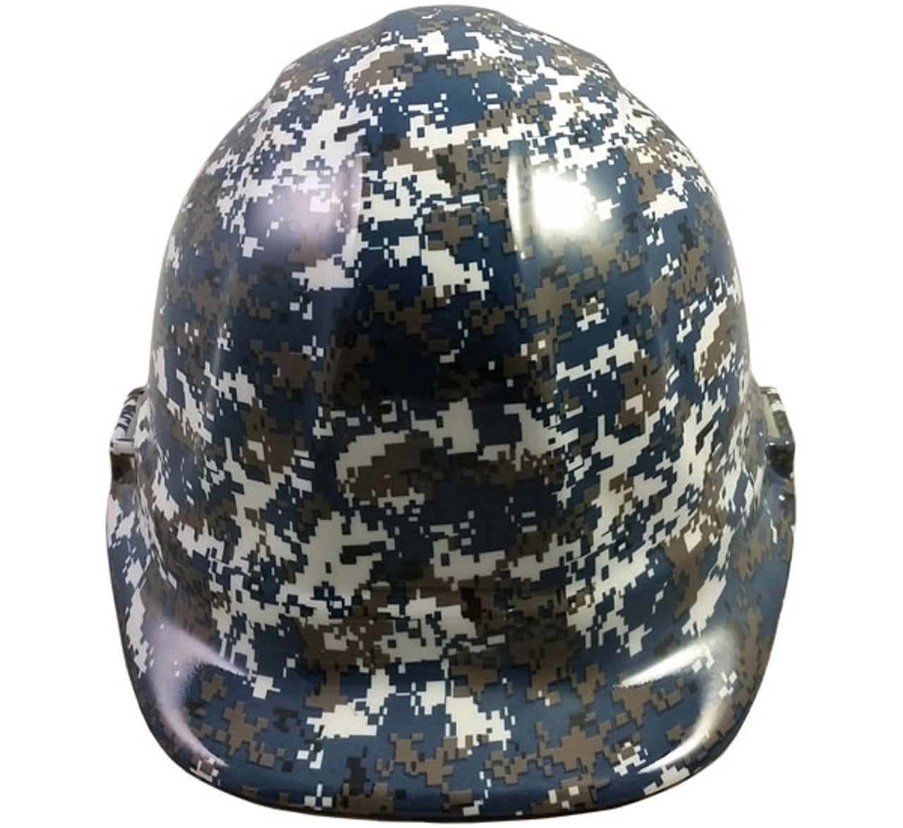 Navy Digital Camo Hydro Dipped Hard Hats Cap Style with 4 Pt Suspension