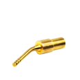 thumbnail image 4 of Adaptador de conector de cable de altavoz CERRXIAN, chapado en oro, 2 mm, tipo banana, tipo tornillo (negro y rojo, paquete de 10), 4 of 6
