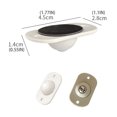 thumbnail image 4 of Moyic 4 Uds rueda giratoria autoadhesiva pegajosa Universal muebles polea cuenta de acero Type1 NO1, 4 of 6