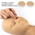thumbnail image 5 of Replacement Eyelids for Eyelash Mannequin , Removable Eyelid with Eyelashes Extension Training Lash Mannequin, 5 of 8