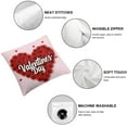 thumbnail image 4 of COMIO Pillow Case Valentine Day Gift LOVE 2-Piece Short Plush Pillowcase (Universal 1) White, 4 of 6