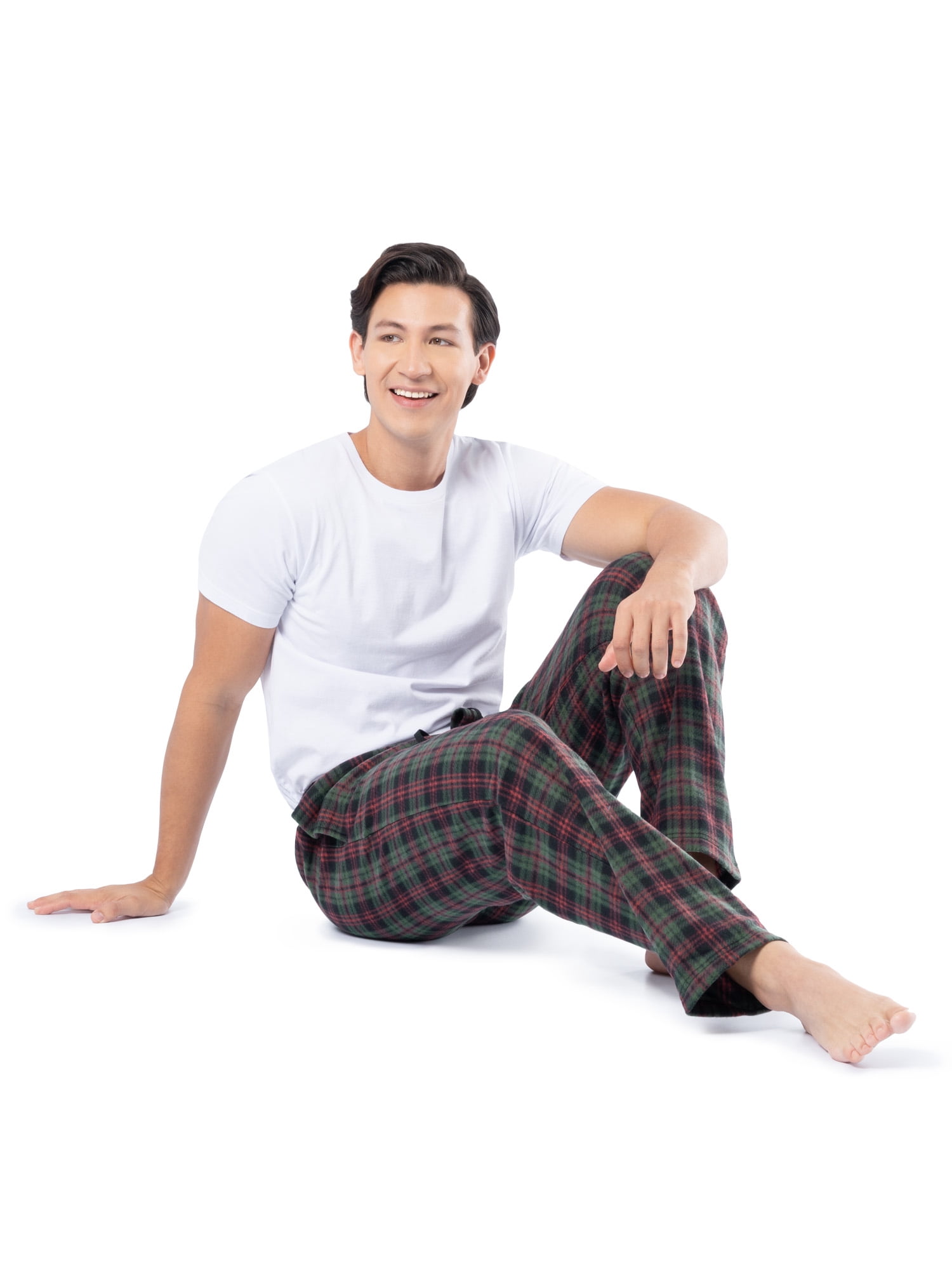 Fruit of the Loom Men's Plaid Fleece Pajama Pant 2-Pack, Sizes S-5XL
