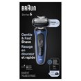 thumbnail image 1 of Braun Electric Shaver for Men, Series 6 6120s, Wet & Dry Shave, Turbo & Gentle Shaving Modes, Foil Shaver, Engineered in Germany, With Precision Trimmer & Pouch, Blue, 1 of 19