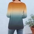 thumbnail image 6 of Staron Women Vintage Printed Sweaters Round Neck Long Sleeve Casual Soft Lightweight Fall Pullover Tops Mint Green 3XL, 6 of 7