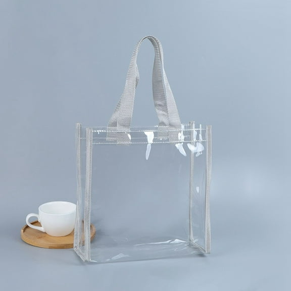 Transparent Fashion Tote Bag Versatile Carryall For Women's Daily Use Gym Workout Beach Travel And Shopping Trips