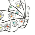 thumbnail image 6 of Metal Wall Butterfly with Glass beads Set of 2, 6 of 6