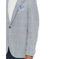 thumbnail image 4 of TailorByrd mens  Linen-Blend Windowpane Sportcoat, 42R, Gray, 4 of 5