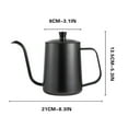thumbnail image 2 of Stainless Steel Hand Brewed Coffee Pot | 600ml Thin Long Spout | Portable Gooseneck Kettle for Pour Over Coffee | Household & Outdoor Use, 2 of 2
