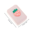 thumbnail image 3 of Unique Bargains 1 Set Contact Lens Case Contact Lens Container Contact Lens Carrier Strawberry Pattern 1.61"x2.4"x0.79" Pink, 3 of 5