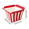 thumbnail image 3 of ZZkhGO Bol à Collation en Céramique à Rayures Rouges, Bol de Service Polyvalent pour Frites Maïs Soufflé Salade de Fruits, Grand Contenant Alimentaire pour Fêtes Soirées Cinéma Pâtisserie, 3 of 6