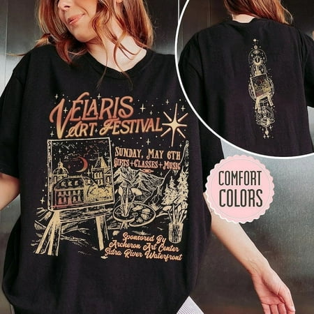 

ACOTAR Night Court Fan Shirt Velaris Art Festival Shirts SJM Merch To The Stars Who Listen Gift For Book Lover